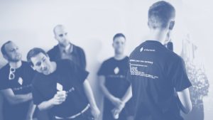 Anthony Di Iorio with Vitalik during Ethereum Launch